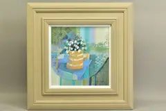 Snowdrops by Emma S Davis, mixed media on board, sold Jan 2021