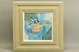 Snowdrops by Emma S Davis, mixed media on board, sold Jan 2021