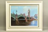 Westminster bridge by Hilary Burnett Cooper, oil, sold Jan 2021