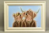 With moo ii by Jennifer Hogwood, oil on canvas, sold Jan 2021