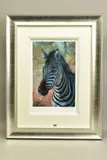 Young zebra by Rolf Harris, print, sold Jan 2021