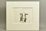 A preparatory sketch for the Damiens herd sketch depicting by Hayley Goodhead, pencil on paper, sold Jan 2021