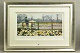 'Riding in the Spring', a limited edition print of a child riding a by Rolf Harris, print, sold Jan 2021