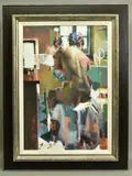The bather by Christian Hook, print, sold Jan 2021