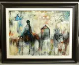 Soft Montage II by John and Elli Milan, mixed media on canvas, sold Dec 2020