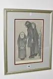 Family discussion by L. S. Lowry, print, sold Dec 2020