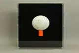'The Smile', a cold cast porcelain sculpture of a smiling face, mounted by Doug Hyde, sculpture, sold Dec 2020