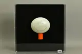 'The Smile' a cold cast porcelain sculpture of a smiling face mounted by Doug Hyde, sculpture, sold Dec 2020