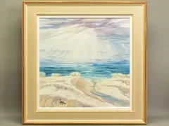 Summer lights over eigg ii by Tom Barron, oil on canvas, sold Dec 2020