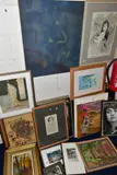 etc, to include a Robert King limited edition print 6/300, abstract oil on by Paintings And Prints, print, sold Dec 2020