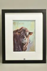 Red Ruby Devon by James Bartholomew, pastel on paper, sold Dec 2020