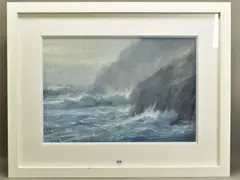 Headland in Late Light by James Bartholomew, pastel on paper, sold Dec 2020