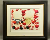 Dancing in love by Mackenzie Thorpe, print, sold Dec 2020