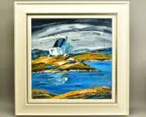 Hebridean loch by Lynn Rodgie, oil on canvas, sold Nov 2020