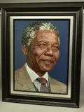 Nelson mandela - madiba by Paul Normansell, acrylic, sold Nov 2020