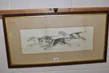 comprising Henry Frederick Lucas - Lucas sketch of hunting dogs, by Hunting Related Pictures, 1921, oil on board, sold Nov 2020