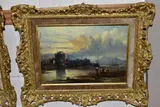 Flint castle, wales by Claude Thomas Stanfield Moore, 1878, oil on canvas, offered Nov 2020