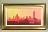 Fifties rush hour by Rolf Harris, print, sold Nov 2020