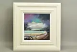'Sailing at St Andrews', a Scottish coastal landscape, signed bottom by Emma S Davis, mixed media on board, sold Nov 2020