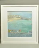 'Back to St Ives', a Cornish coastal landscape, signed by James Bartholomew, pastel on paper, sold Nov 2020