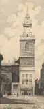 View of St by Gabriel van Schnell, 1928, Mixed media Largest, sold Aug 2020