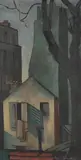 Street scene Signed and dated 1927 Oil by Věra Jičínská, 1927, Oil on canvas, sold Aug 2020