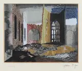 CH Coventry Cathedral by John Piper, pencil, sold Aug 2020