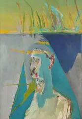 St John on Patmos by Patrick Procktor, Oil on canvas, sold Aug 2020