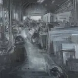 Fabricca Signed and dated 92 by Alessandro Papetti, Oil on canvas, sold Aug 2020