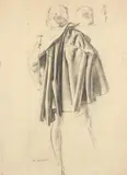 Untitled by Alfred Lawrence, pencil, offered Aug 2020
