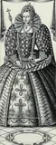Elizabeth I by Eric Fraser Fsia, ink, sold Aug 2020