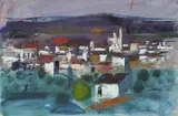 Portimao Evening Signed and dated 64 Watercolour and bodycolour 36 by Timothy Gibbs, Watercolour and bodycolour, sold Aug 2020