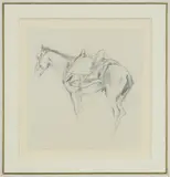 Pack donkey by George Denholm Armour, pencil, sold Aug 2020