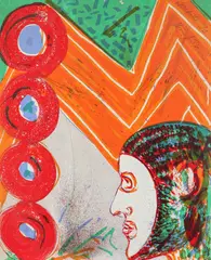 Woolland Signed by Lin Jammet, Screenprint in colours, sold Aug 2020