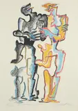 Hommage à Rodin Signed by Ossip Zadkine, Lithograph, sold Aug 2020