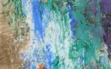 Abstract Signed by John Hubbard, Gouache and watercolour, sold Aug 2020