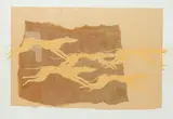 Greyhounds Signed and dated 1987 Collage 53 by Sophie Ryder, 1987, Collage, sold Aug 2020