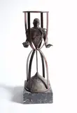 Time Flies Signed and numbered 8/8 Bronze on marble base 75 by Lorenzo Quinn, Bronze on marble base, sold Aug 2020
