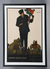 London Character's The Zoo Keeper by Elijah Albert Cox, print, sold Mar 2020