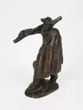 Man with shovel going to work patinated bronze by Jules Dalou, bronze, offered Mar 2020