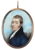 Portrait miniature Peter Campbell by Andrew Plimer, oil, sold Mar 2020