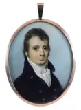 Portrait miniature of Matthew Vaughan by George Engleheart, oil, offered Mar 2020