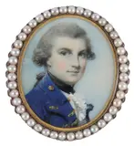Portrait of Admiral Sir John Orde by George Engleheart, oil, sold Mar 2020
