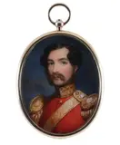 Portrait miniature of a British army officer by Cornelius Bevis Durham, oil, offered Mar 2020