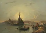 A view of Constantinople by August Finke, Oil on canvas, offered Mar 2020
