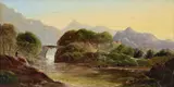 A view of Betws-y-Coed by Charles Leslie, 1872, Oil on canvas, sold Mar 2020