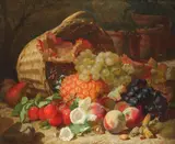 Still life with pineapple by Eloise Harriet Stannard, 1882, Oil on canvas, sold Mar 2020