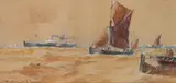 Homeward Bound Signed by Thomas Bush Hardy, 1892, Watercolour with scratching out, heightened with white, offered Mar 2020
