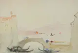 Venice by Hercules Brabazon Brabazon, Watercolour heightened with bodycolour, and pencil, sold Mar 2020