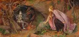 The dragon's cave by Henry Meynell Rheam, Watercolour, sold Mar 2020